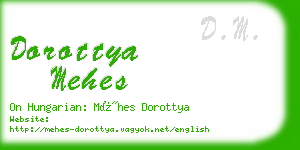 dorottya mehes business card